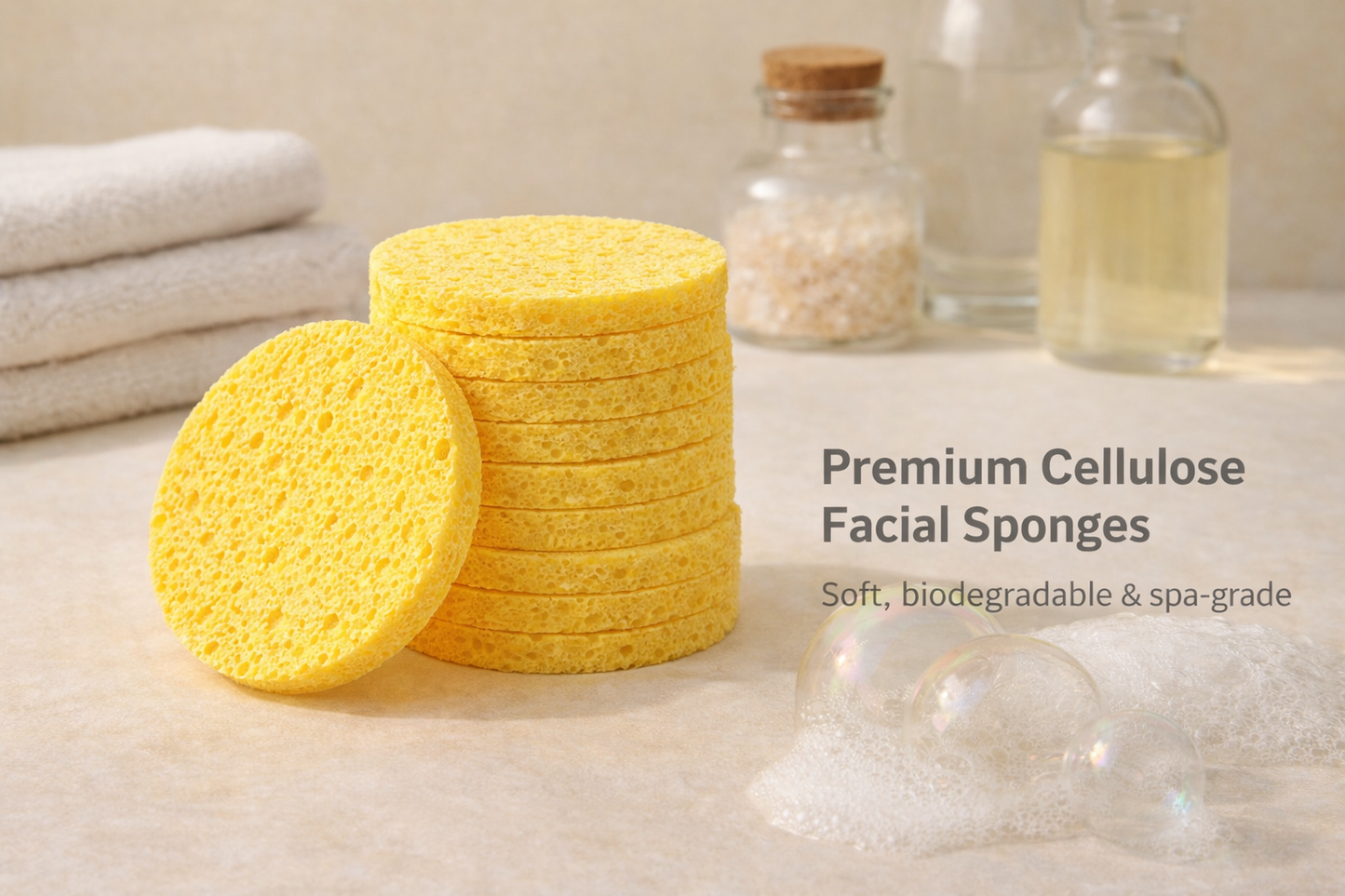 Pro Premium Cellulose Sponge (yellow) - 100/pk