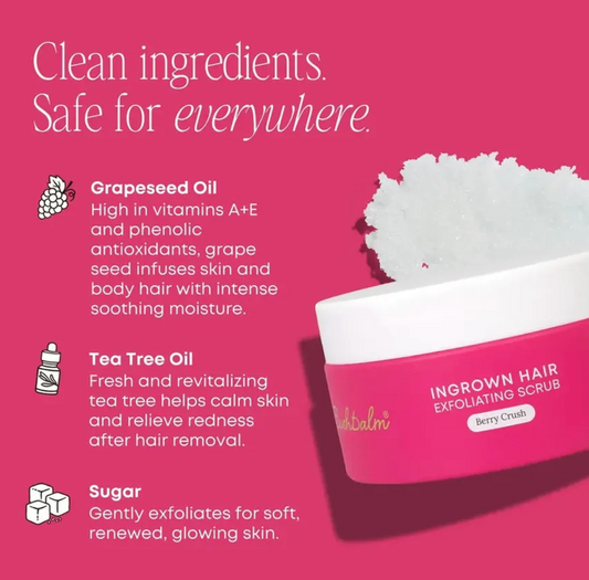 Bushbalm Berry Crush Limited-Edition Ingrown Hair Scrub