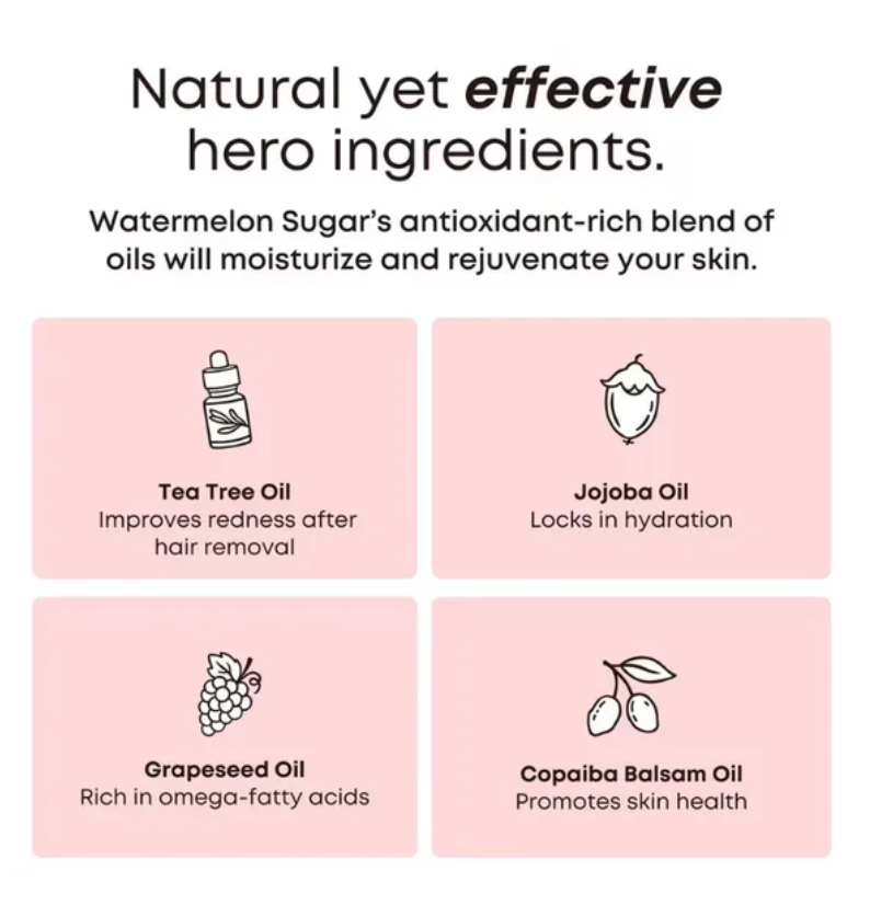 Bushbalm Watermelon Sugar Ingrown Hair Exfoliating Scrub (8oz/236ml)