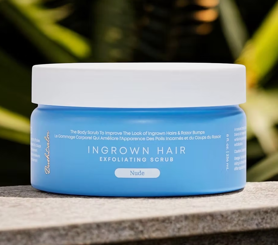 Bushbalm Nude Exfoliating Scrub for Ingrown Hair & Smooth Skin (8 oz / 236 ml)