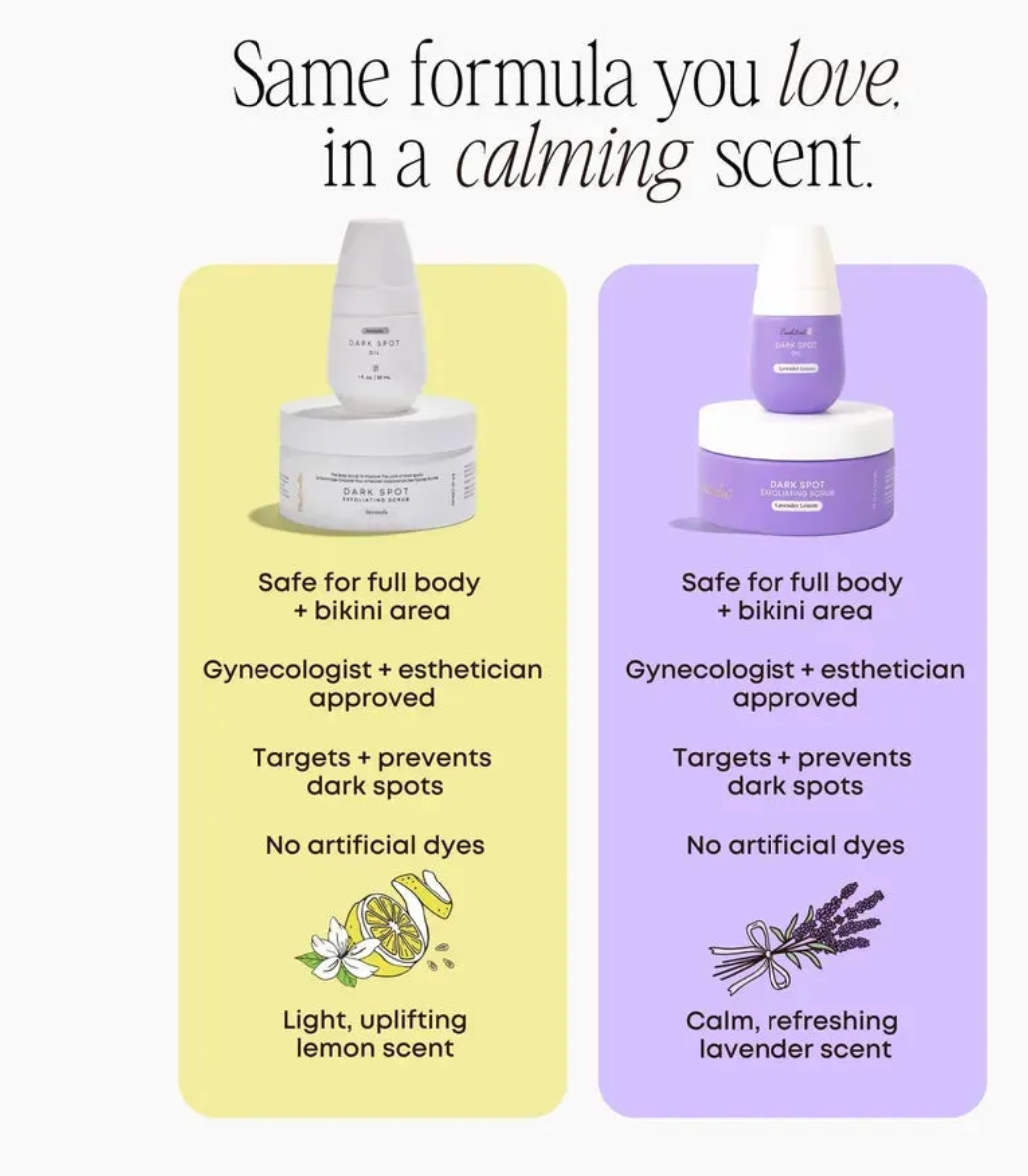 Bushbalm Lavender Lemon Exfoliating Scrub Dark Spot (8oz/236ml)