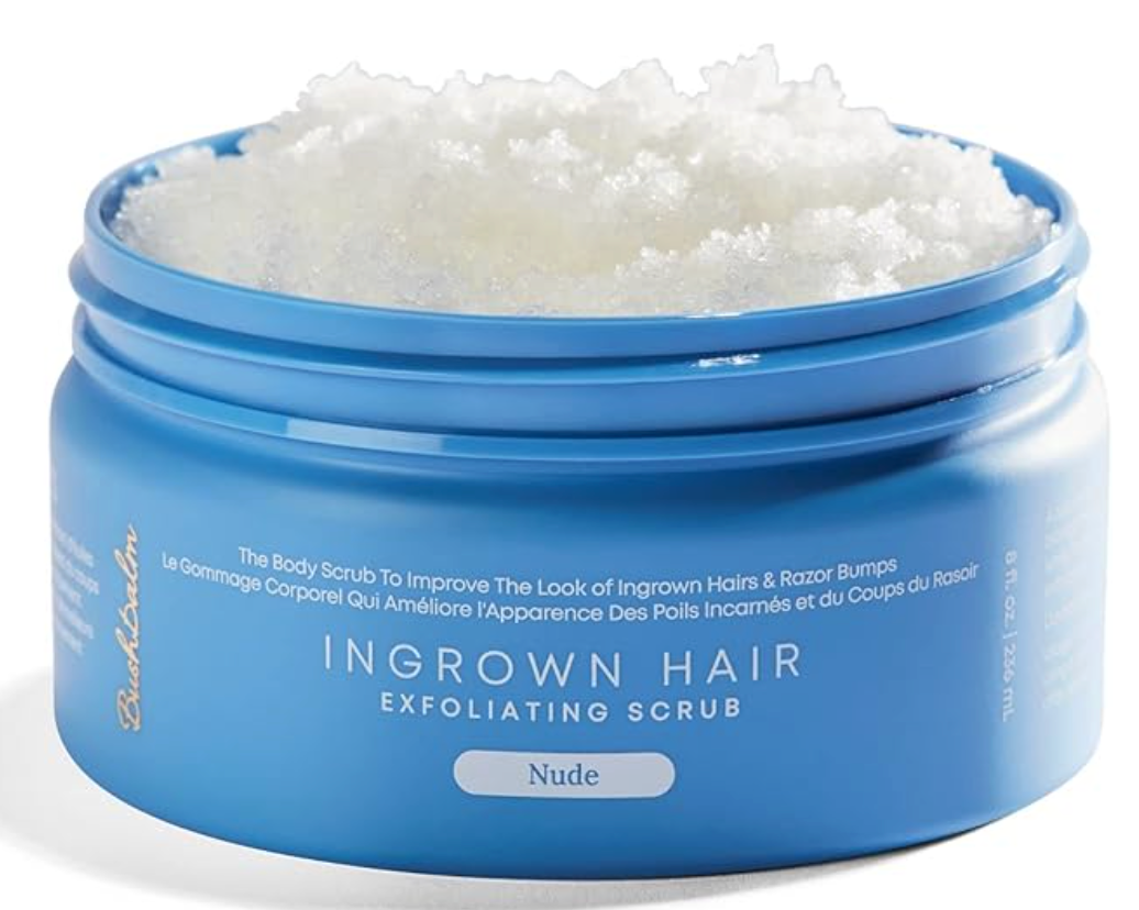 Bushbalm Nude Exfoliating Scrub for Ingrown Hair & Smooth Skin (8 oz / 236 ml)