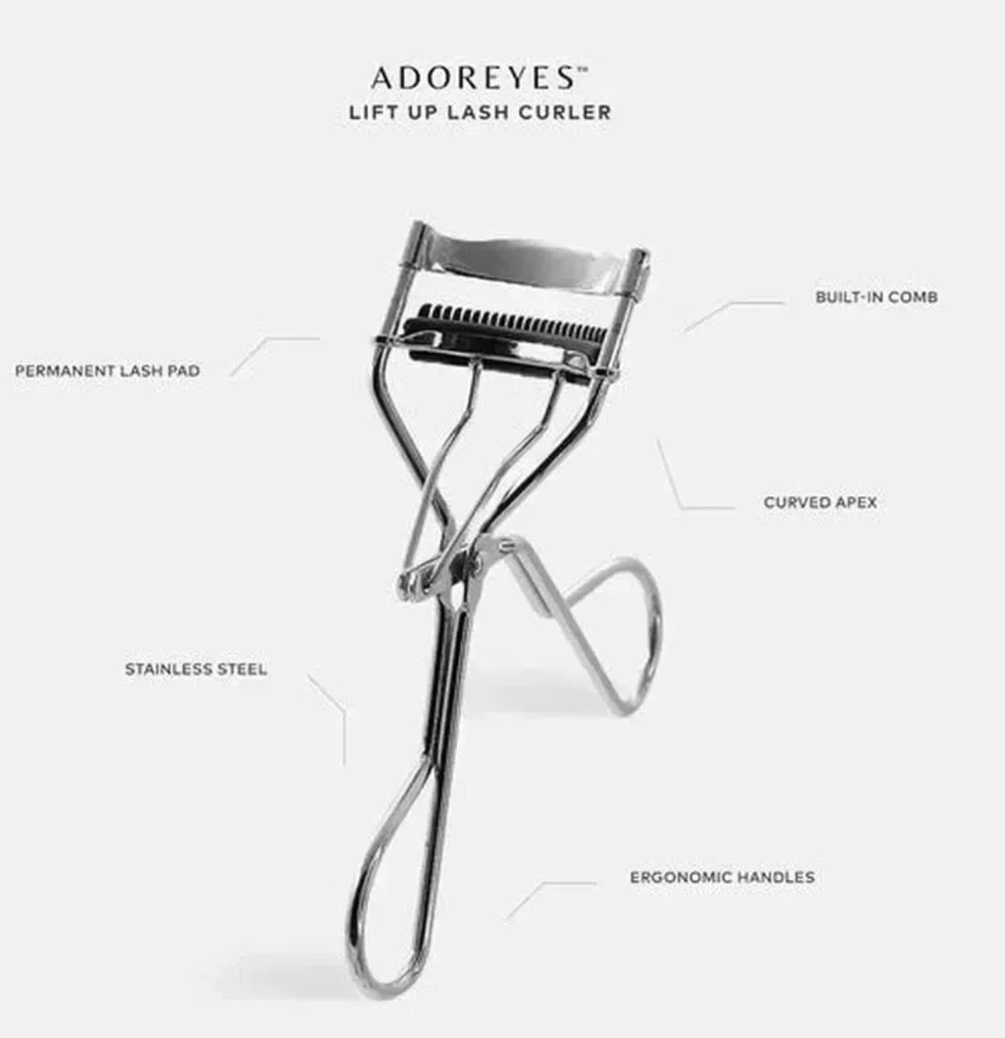 ADOREYES Lift Up Lash Curler with a built-in comb